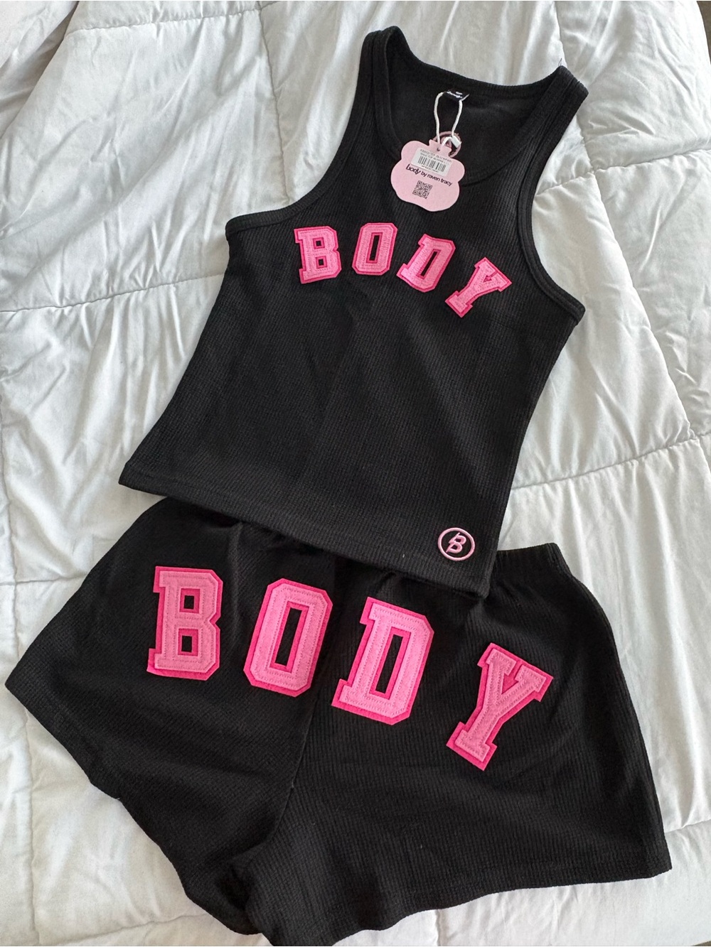 BODY by Raven Tracy Waffle Knit Short Set